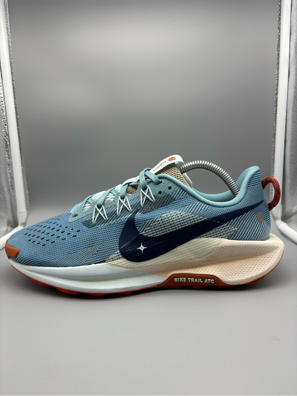 Nike | Pegasus Trail 5 Running Shoes - Blue Orange ; Mens 9